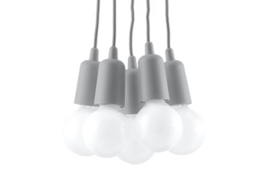 Lampe suspendue DIEGO 5 gris
