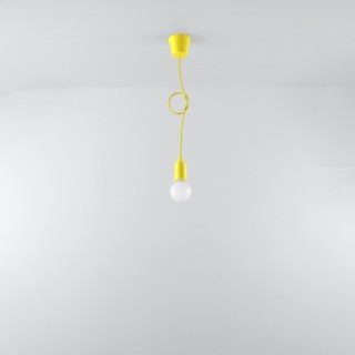 Lampe pendante DIEGO 1 jaune