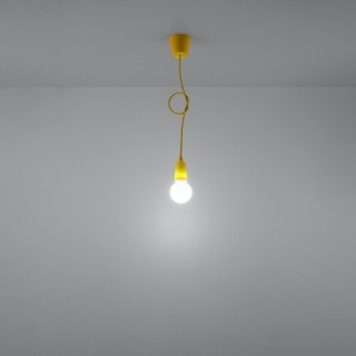 Lampe pendante DIEGO 1 jaune