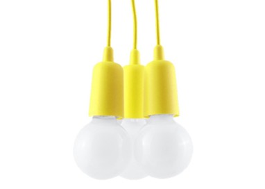 Lampe pendante DIEGO 3 jaune