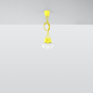 Lampe pendante DIEGO 3 jaune
