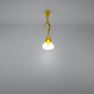 Lampe pendante DIEGO 3 jaune