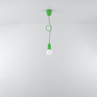 Lampe suspendue DIEGO 1 vert