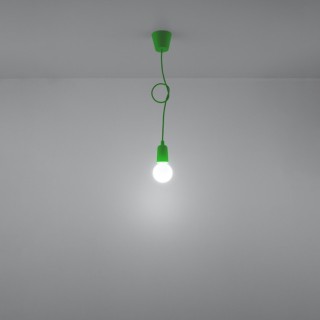 Lampe suspendue DIEGO 1 vert