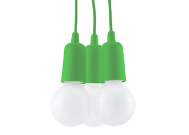 Lampe pendante DIEGO 3 verte