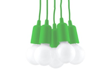 Lampe pendante DIEGO 5 verte
