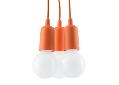 Lampe pendante DIEGO 3 orange