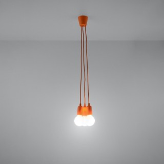 Lampe pendante DIEGO 3 orange