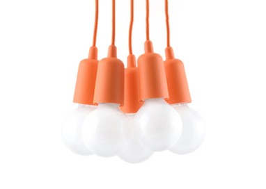 Lampe pendante DIEGO 5 orange