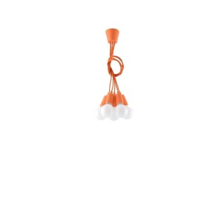 Lampe pendante DIEGO 5 orange