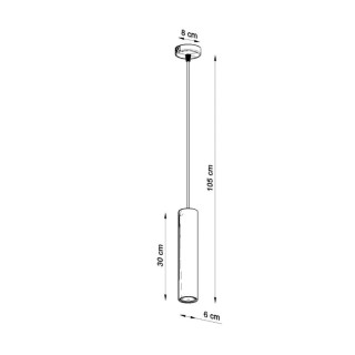 Lampe suspendue LINO bois