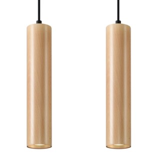 Lampe suspendue LINO 2 bois