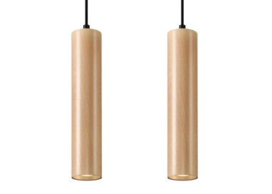 Lampe suspendue LINO 2 bois