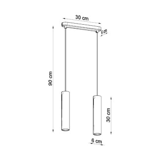 Lampe suspendue LINO 2 bois