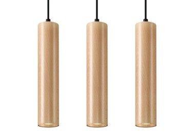 Lampe suspendue LINO 3 bois