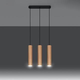 Lampe suspendue LINO 3 bois