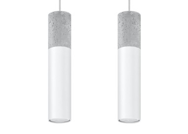Lampe suspendue BORGIO 2 blanc