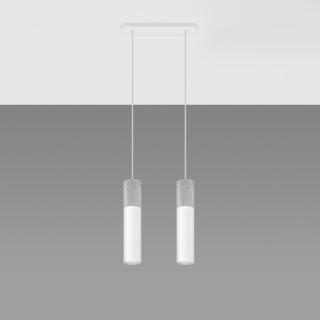 Lampe suspendue BORGIO 2 blanc
