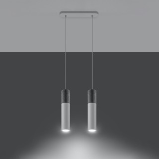 Lampe suspendue BORGIO 2 blanc