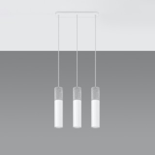 Lampe suspendue BORGIO 3L blanc