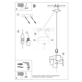 Lampe pendante TULIP noir