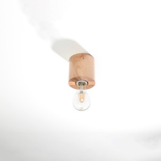 Plafonnier SALGADO en bois naturel