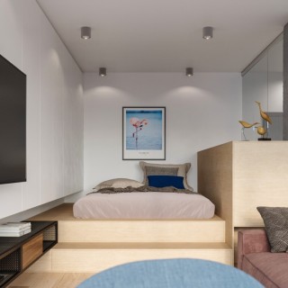 Plafonnier TIUBE gris