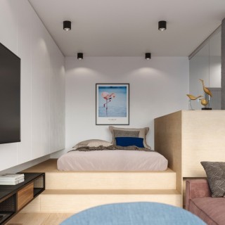 Plafonnier TIUBE noir