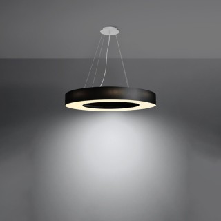 Lustre SATURNO SLIM 70 noir