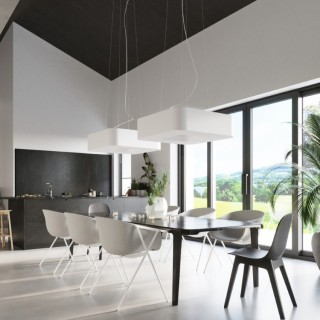 Lustre URANO 60 blanc