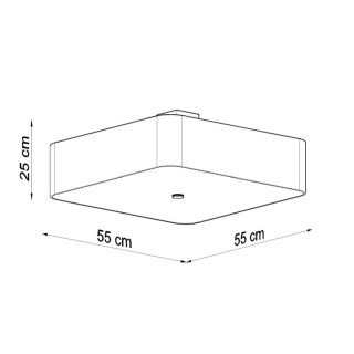 Plafonnier LOKKO 55 blanc