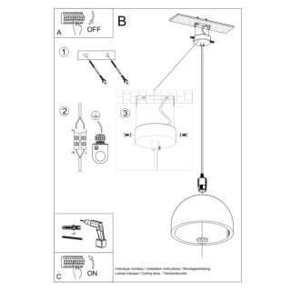 Lampe pendante PABLITO