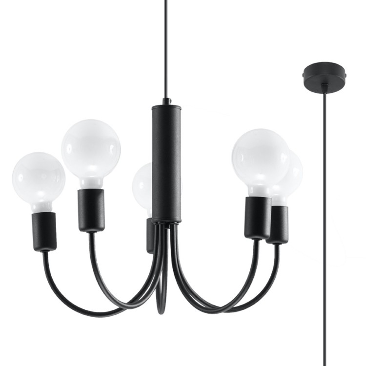 Lustre PICCOLO 5 noir
