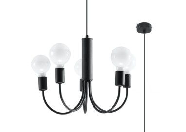 Lustre PICCOLO 5 noir