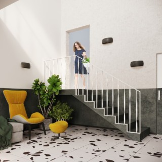 Applique céramique PONTIUS noir