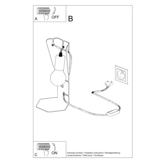 Lampe de table ARBY noir