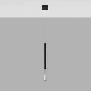 Lampe suspendue MOZAICA 1 noir/chrome