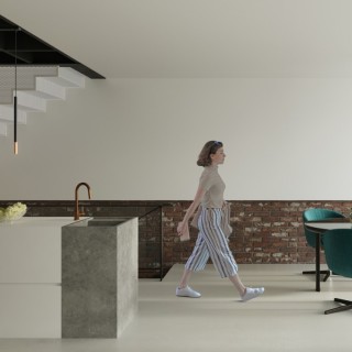 Lampe suspendue MOZAICA 3L noir/cuivre