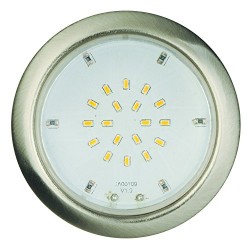 Kit de 3 spots Encastrable extra plat pour meuble et SDB IP44 3L Spot 140Lm, Métal, Intégré, 2 W, Argent Jedi