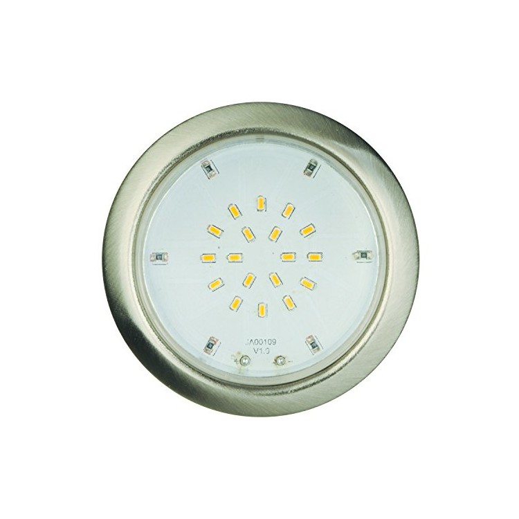 Jedi 563041187 Encastrable IP44 3L Spot 140Lm, Métal, Intégré, 2 W, Argent