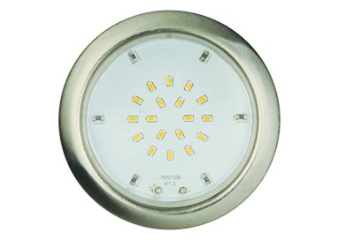 Jedi 563041187 Encastrable IP44 3L Spot 140Lm, Métal, Intégré, 2 W, Argent