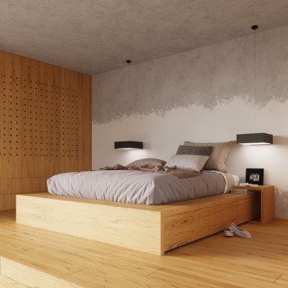 Plafonnier HORUS 55 noir