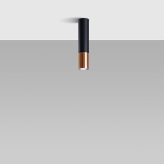 Plafonnier LOOPEZ noir/cuivre