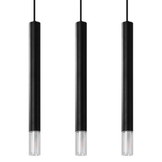 Lampe pendante WEZYR 3 noir
