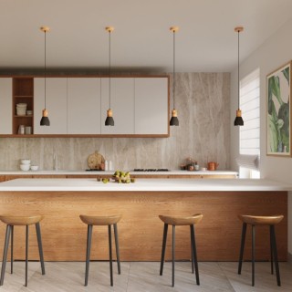 Lampe suspendue QUBIC noir