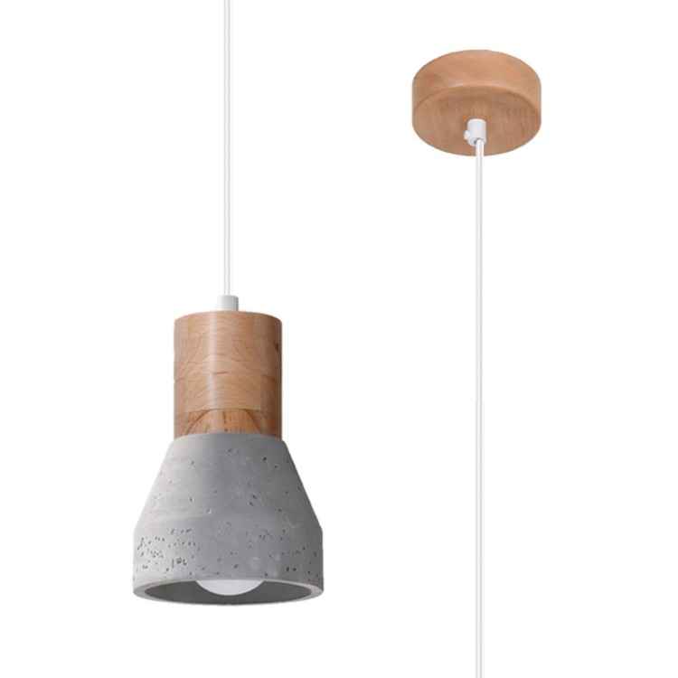 Lampe suspendue QUBIC gris