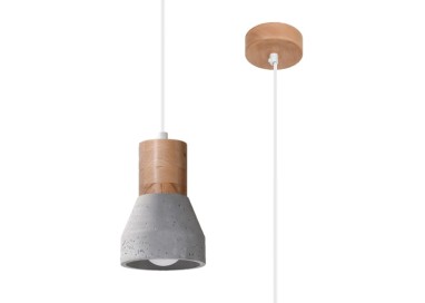 Lampe suspendue QUBIC gris