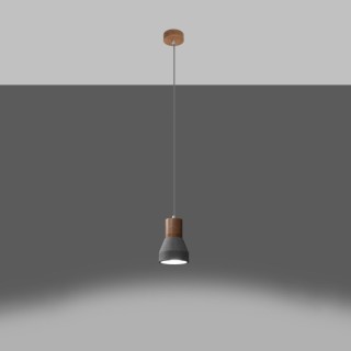 Lampe suspendue QUBIC gris