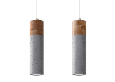 Lampe suspendue ZANE 2 gris