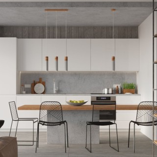 Lampe suspendue ZANE 2 gris